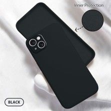 HONTINGA iPhone 15 Plus ile Uyumlu Kılıfı Içi Kadifeli Düşüme Önleyici Basitlik Anti Düşme Kamera Korumali Telefon Kılıfı Kadın ve Erkek Için Uygundur K6-0000