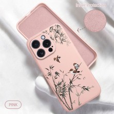 HONTINGA iPhone 15 Pro ile Uyumlu Kılıfı Içi Kadifeli Düşüme Önleyici Basitlik Anti Düşme Kamera Korumali Küçük Kuş Desen Telefon Kılıfı Kadın ve Erkek Için Uygundur K6-0207