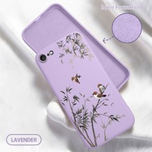 HONTINGA iPhone 8 ile Uyumlu Kılıfı Içi Kadifeli Düşüme Önleyici Basitlik Anti Düşme Kamera Korumali Küçük Kuş Desen Telefon Kılıfı Kadın ve Erkek Için Uygundur K6-0207