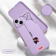 HONTINGA iPhone 15 ile Uyumlu Kılıfı Içi Kadifeli Düşüme Önleyici Basitlik Anti Düşme Kamera Korumali Spider Man Desen Telefon Kılıfı Kadın ve Erkek Için Uygundur K6-0208
