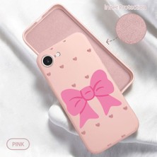 HONTINGA iPhone 16E ile Uyumlu Kılıfı Içi Kadifeli Düşüme Önleyici Basitlik Anti Düşme Kamera Korumali Pembe Fiyonk Desen Telefon Kılıfı Kadın ve Erkek Için Uygundur K6-0213