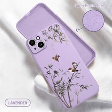 HONTINGA iPhone 14 Plus ile Uyumlu Kılıfı Içi Kadifeli Düşüme Önleyici Basitlik Anti Düşme Kamera Korumali Küçük Kuş Desen Telefon Kılıfı Kadın ve Erkek Için Uygundur K6-0207