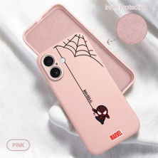 HONTINGA iPhone 16 ile Uyumlu Kılıfı Içi Kadifeli Düşüme Önleyici Basitlik Anti Düşme Kamera Korumali Spider Man Desen Telefon Kılıfı Kadın ve Erkek Için Uygundur K6-0208