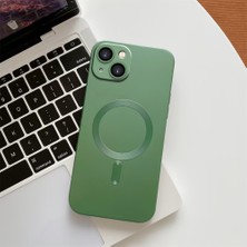 HONTINGA iPhone 15 ile Uyumlu Kılıfı Şeffaf Magsafe Wireless Düşüme Önleyici Basitlik Anti Düşme Kamera Korumali Silikon Telefon Kılıfı Kadın ve Erkek Için Uygundur K7-1000