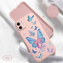 HONTINGA iPhone 11 ile Uyumlu Kılıfı Içi Kadifeli Düşüme Önleyici Basitlik Anti Düşme Kamera Korumali Mavi Kelebek Desen Telefon Kılıfı Kadın ve Erkek Için Uygundur K6-0212