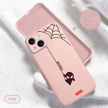 HONTINGA iPhone 15 ile Uyumlu Kılıfı Içi Kadifeli Düşüme Önleyici Basitlik Anti Düşme Kamera Korumali Spider Man Desen Telefon Kılıfı Kadın ve Erkek Için Uygundur K6-0208