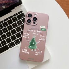 HONTINGA iPhone 14 Pro ile Uyumlu Kılıfı Şeffaf Magsafe Wireless Düşüme Önleyici Basitlik Anti Düşme Kamera Korumali Ağaç Desen Silikon Telefon Kılıfı Kadın ve Erkek Için Uygundur K7-1085