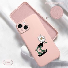 HONTINGA iPhone 15 ile Uyumlu Kılıfı Içi Kadifeli Düşüme Önleyici Basitlik Anti Düşme Kamera Korumali Yaratıcı Desen Telefon Kılıfı Kadın ve Erkek Için Uygundur K6-0215