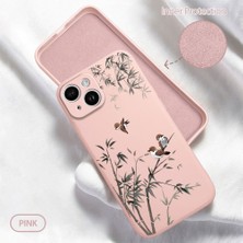HONTINGA iPhone 14 ile Uyumlu Kılıfı Içi Kadifeli Düşüme Önleyici Basitlik Anti Düşme Kamera Korumali Küçük Kuş Desen Telefon Kılıfı Kadın ve Erkek Için Uygundur K6-0207