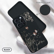 HONTINGA iPhone 15 Pro ile Uyumlu Kılıfı Içi Kadifeli Düşüme Önleyici Basitlik Anti Düşme Kamera Korumali Küçük Kuş Desen Telefon Kılıfı Kadın ve Erkek Için Uygundur K6-0207