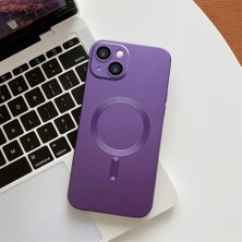 HONTINGA iPhone 14 Plus ile Uyumlu Kılıfı Şeffaf Magsafe Wireless Düşüme Önleyici Basitlik Anti Düşme Kamera Korumali Silikon Telefon Kılıfı Kadın ve Erkek Için Uygundur K7-1000