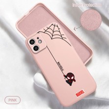 HONTINGA iPhone 12 ile Uyumlu Kılıfı Içi Kadifeli Düşüme Önleyici Basitlik Anti Düşme Kamera Korumali Spider Man Desen Telefon Kılıfı Kadın ve Erkek Için Uygundur K6-0208