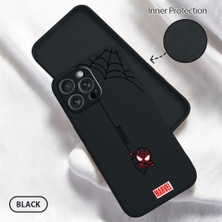 HONTINGA iPhone 16 Pro Max ile Uyumlu Kılıfı Içi Kadifeli Düşüme Önleyici Basitlik Anti Düşme Kamera Korumali Spider Man Desen Telefon Kılıfı Kadın ve Erkek Için Uygundur K6-0208