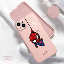 HONTINGA iPhone 14 Plus ile Uyumlu Kılıfı Içi Kadifeli Düşüme Önleyici Basitlik Anti Düşme Kamera Korumali Spider Desen Telefon Kılıfı Kadın ve Erkek Için Uygundur K6-0209