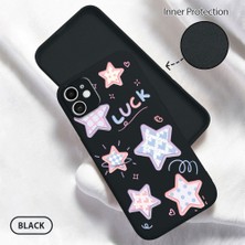 HONTINGA iPhone 11 ile Uyumlu Kılıfı Içi Kadifeli Düşüme Önleyici Basitlik Anti Düşme Kamera Korumali Renkli Yıldızlar Desen Telefon Kılıfı Kadın ve Erkek Için Uygundur K6-0206