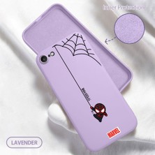 HONTINGA iPhone Se 2022 ile Uyumlu Kılıfı Içi Kadifeli Düşüme Önleyici Basitlik Anti Düşme Kamera Korumali Spider Man Desen Telefon Kılıfı Kadın ve Erkek Için Uygundur K6-0208