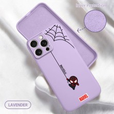 HONTINGA iPhone 15 Pro Max ile Uyumlu Kılıfı Içi Kadifeli Düşüme Önleyici Basitlik Anti Düşme Kamera Korumali Spider Man Desen Telefon Kılıfı Kadın ve Erkek Için Uygundur K6-0208