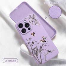 HONTINGA iPhone 15 Pro ile Uyumlu Kılıfı Içi Kadifeli Düşüme Önleyici Basitlik Anti Düşme Kamera Korumali Küçük Kuş Desen Telefon Kılıfı Kadın ve Erkek Için Uygundur K6-0207