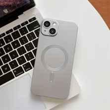 HONTINGA iPhone 15 ile Uyumlu Kılıfı Şeffaf Magsafe Wireless Düşüme Önleyici Basitlik Anti Düşme Kamera Korumali Silikon Telefon Kılıfı Kadın ve Erkek Için Uygundur K7-1000