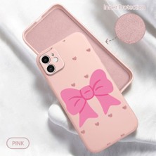 HONTINGA iPhone 11 ile Uyumlu Kılıfı Içi Kadifeli Düşüme Önleyici Basitlik Anti Düşme Kamera Korumali Pembe Fiyonk Desen Telefon Kılıfı Kadın ve Erkek Için Uygundur K6-0213