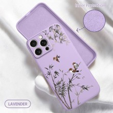 HONTINGA iPhone 15 Pro Max ile Uyumlu Kılıfı Içi Kadifeli Düşüme Önleyici Basitlik Anti Düşme Kamera Korumali Küçük Kuş Desen Telefon Kılıfı Kadın ve Erkek Için Uygundur K6-0207