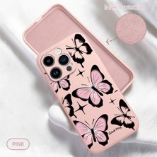 HONTINGA iPhone 14 Pro ile Uyumlu Kılıfı Içi Kadifeli Düşüme Önleyici Basitlik Anti Düşme Kamera Korumali Kelebek Desen Telefon Kılıfı Kadın ve Erkek Için Uygundur K6-0211