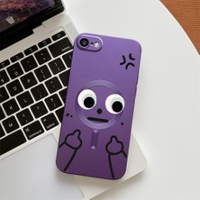 HONTINGA iPhone 8 ile Uyumlu Kılıfı Şeffaf Magsafe Wireless Düşüme Önleyici Basitlik Anti Düşme Kamera Korumali Göz Desen Silikon Telefon Kılıfı Kadın ve Erkek Için Uygundur K7-1090