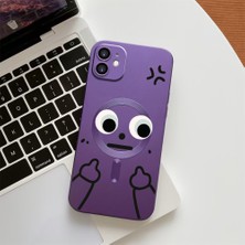HONTINGA iPhone 11 ile Uyumlu Kılıfı Şeffaf Magsafe Wireless Düşüme Önleyici Basitlik Anti Düşme Kamera Korumali Göz Desen Silikon Telefon Kılıfı Kadın ve Erkek Için Uygundur K7-1090