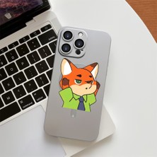 HONTINGA iPhone 15 Pro ile Uyumlu Kılıfı Şeffaf Magsafe Wireless Düşüme Önleyici Basitlik Anti Düşme Kamera Korumali Tilki Desen Silikon Telefon Kılıfı Kadın ve Erkek Için Uygundur K7-1094