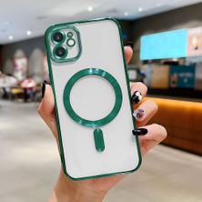 HONTINGA iPhone 11 ile Uyumlu Şeffaf Magsafe Wireless Kılıfı Düşüme Önleyici Basitlik Anti Düşme Kamera Korumali Yumuşak Silikon Telefon Kılıfı Kadın ve Erkek Için Uygundur K7-2000