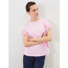 Lc Waikiki Yeni Sezon Bisiklet Yaka Dantel Detaylı Bluz