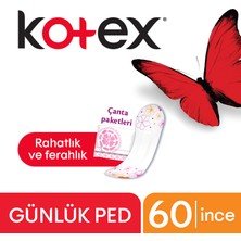 Kotex Günlük Ped Lightdays 60 lı Rahatlık ve Ferahlık Özelliği ile İnce Tasarım