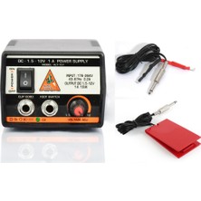 Xline XLT-152-2 Çift Jaklı Dövme Makinası Adaptör + Clip Cord + Pedal Profesyonel Aksesuar