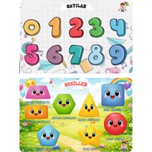 Feyza Design Eğitici Ahşap Bul Tak Oyuncağı - Sayılar ve Şekillerle Zeka Geliştirme