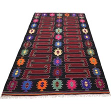 Zehra Abla Halı El Dokuma Benzersiz Karakeçili Balıkesir Yörük Yün Kilim 7078