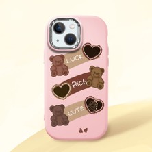 Ucuc iPhone 13 Mini Uyumlu Darbe Emici Kamera Korumalı Pembe Silikon Kılıf