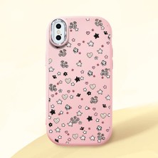 Ucuc iPhone X/xs Uyumlu Darbe Emici Kamera Korumalı Pembe Silikon Kılıf