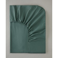 English Home Novella Premium Soft Cotton Tek Kişilik Lastikli Çarşaf 100X200 cm Koyu Seledon