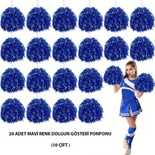 SHC4200 Mey Ithalat® 10 Çift ( 20 Adet ) Renk 23 Nisan 19 Mayıs 29 Ekim Okul Gösteri Ponponları