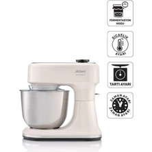 Arzum AR1190 Gastroart Stand Mikser 1500W, 12 Hız Ayarı, Dahili Tartı ve Fermentasyon Özelliği, Krem
