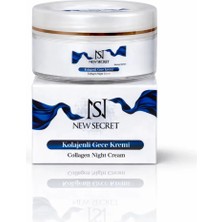 New Secret Cosmetic Kolajenli Gece Kremi-Hücre onarıcı ve Besleyici