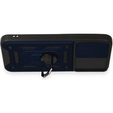 Butik Mey Ithalat®  Samsung Galaxy A34 5g Kılıf Pars Lens Yüzüklü Silikon - Lacivert