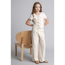 DeFacto %100 Pamuk Wide Leg Pamuklu Pantolon Kız Çocuk G0608A826SM