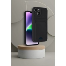 Butik Mey Ithalat®  iPhone 14 Kılıf Kelvin Kartvizitli Silikon - Siyah