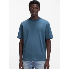 Hugo Bisiklet Yaka Mavi Erkek T-Shirt 50488330_DAPOLINO