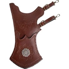 Konuralp Okçuluk Konuralp Geleneksel İşlemeli Gerçek Deri Tirkeş Kahverengi Okçuluk Aksesuarı Türkiye Menşeli