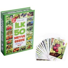 Feyza Design Ilk 50 Meyve ve Sebze Zeka Kartları - Eğitici Oyun Seti