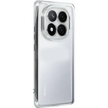 Butik Mey Ithalat®  Xiaomi Redmi Note 14 Pro Plus Kılıf  Lensli Silikon - Gümüş