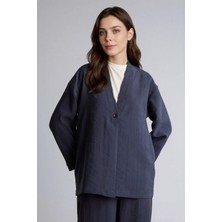 DeFacto Regular Fit V Yaka Modal Kimono H0673AX26SP