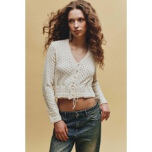 DeFacto Slim Fit V Yaka Hırka G9740AX26SP